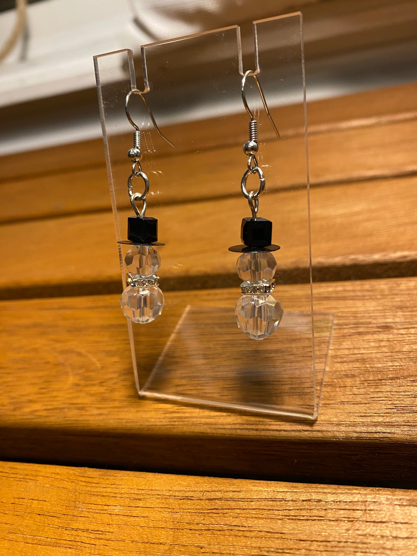 Crystal Snowmen Earrings