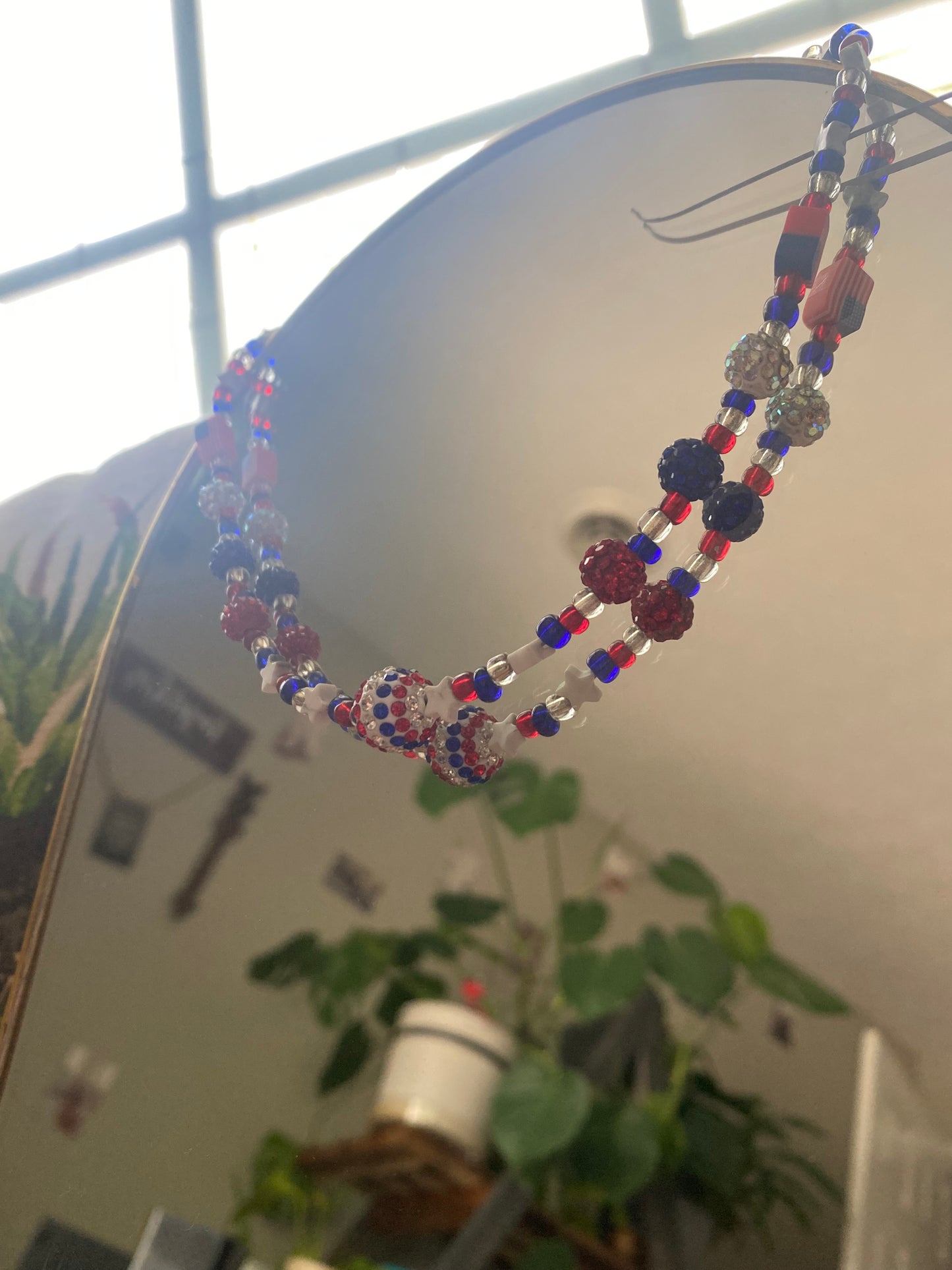 Red White and Blue Necklace