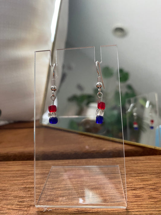 Red White and Blue Earrings