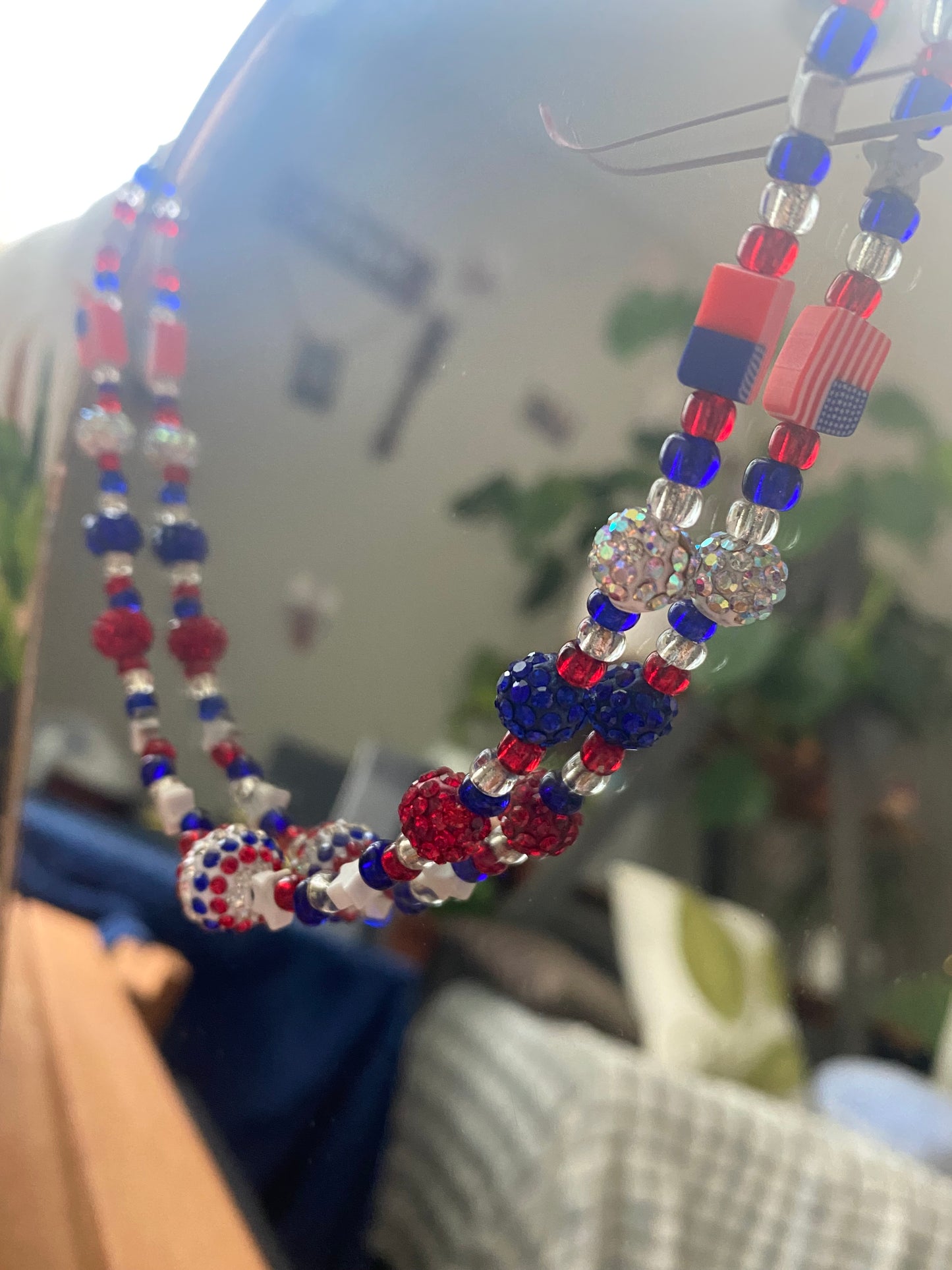 Red White and Blue Necklace